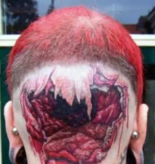Tatuaje craneo sangre