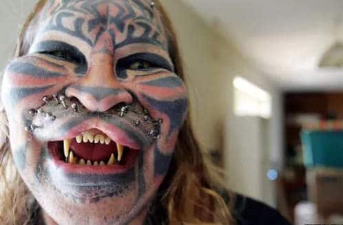 Tatuaje cara tigre o gato 